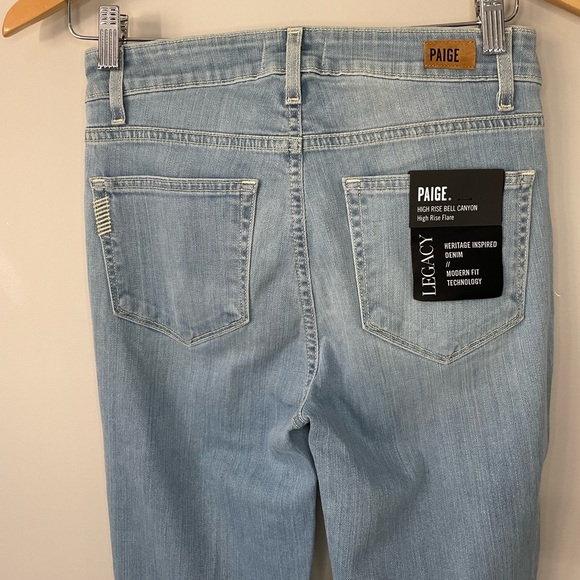 PAIGE Jeans Paige High Rise Canyon Flare Light Wash Jeans Poshmark